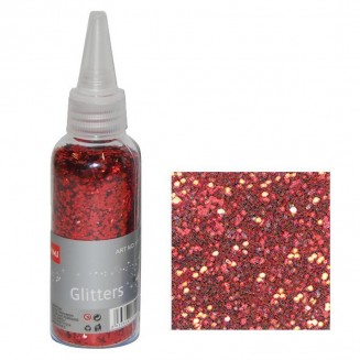 Glitter Νιφάδες 30gr Κόκκινες