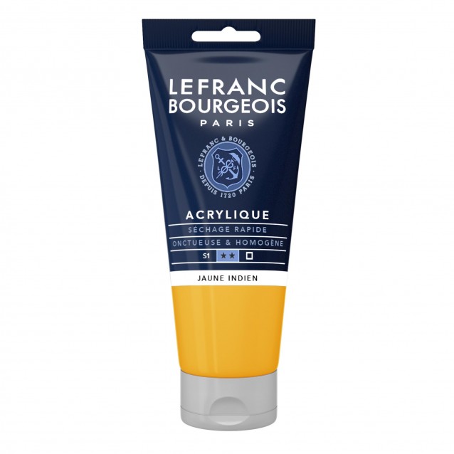 Lefranc & Bourgeois 80ml Fine Acrylic 212 Indian Yellow Serie 1