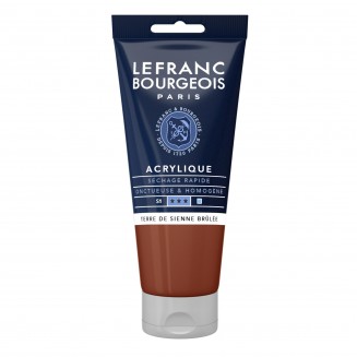 Lefranc & Bourgeois 80ml Fine Acrylic 481 Burnt Sienna Serie 1