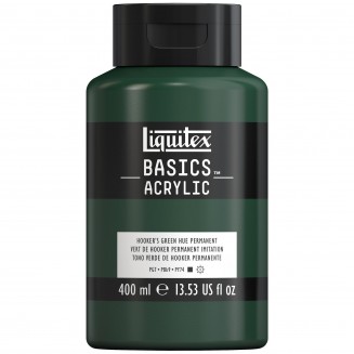 Liquitex Basics 400ml Acrylic 224 Hooker’s Green Hue Permanent