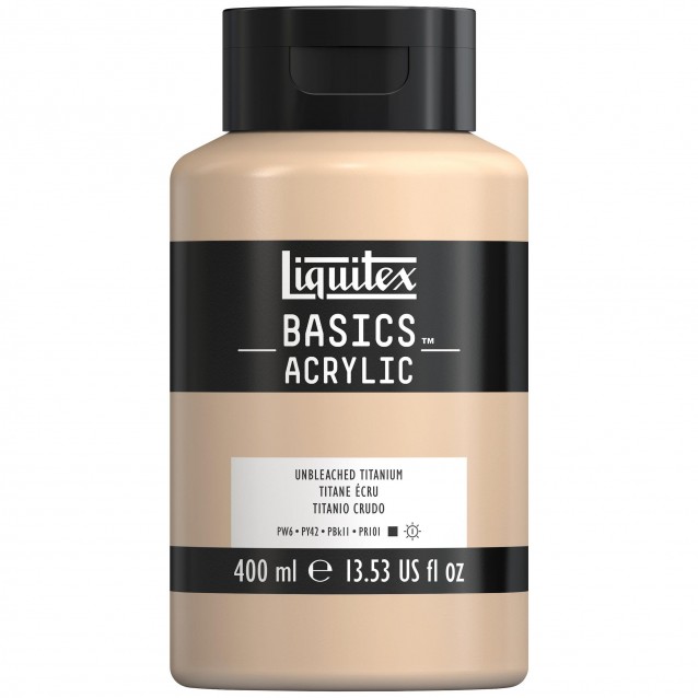 Liquitex Basics 400ml Acrylic 434 Unbleached Titanium