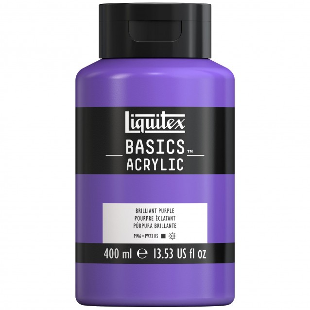 Liquitex Basics 400ml Acrylic 590 Brilliant Purple