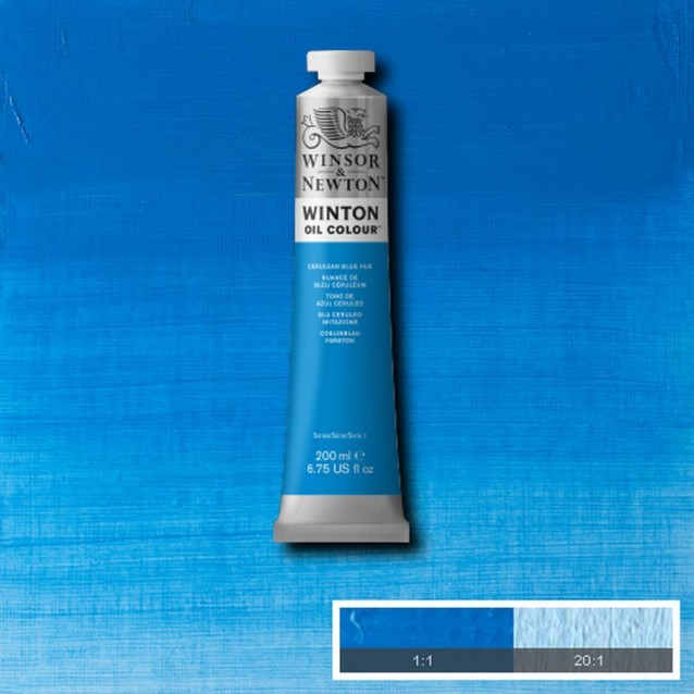 Winsor & Newton 200ml Winton Oil Cerulean Blue Hue