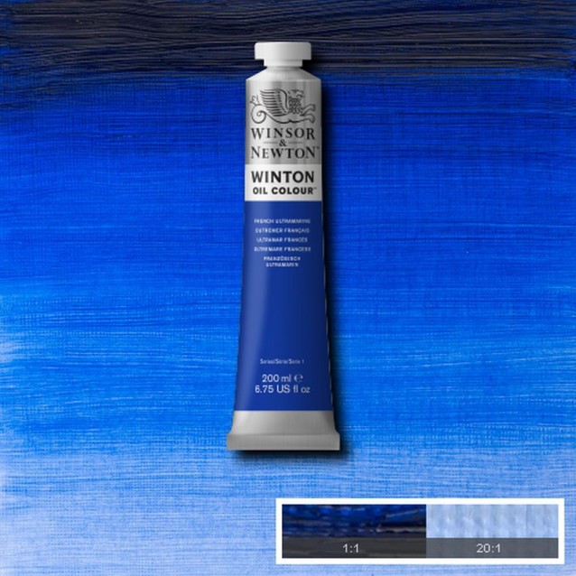 Winsor & Newton 200ml Winton Oil French Ultramarine