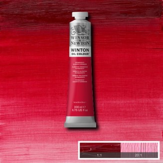 Winsor & Newton 200ml Winton Oil Permanent Alizarin Crimson