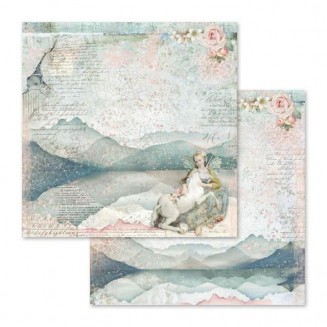 Stamperia Χαρτί Scrapbooking 30,5x30,5cm Διπλής Όψης Unicorn