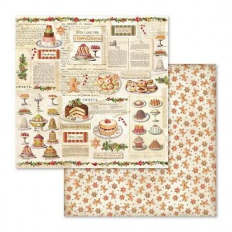 Stamperia Χαρτί Scrapbooking 30,5x30,5cm Διπλής Όψης Christmas