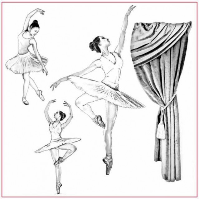 Stamperia Silhouette Art Napkin – Dancer