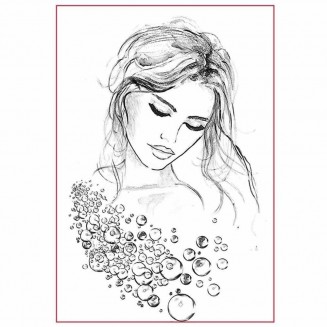 Stamperia Silhouette Art Napkin A4 (21x29,7cm) Woman Portrait