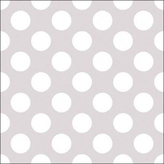 Ambiente 20 Χαρτοπετσέτες 33x33cm 3φύλλες Big Dots Light Stone FSC