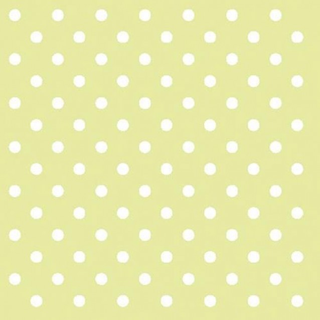 Ambiente 20 Χαρτοπετσέτες 33x33cm 3φύλλες Dots Green FSC