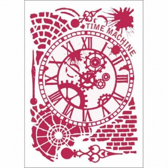 Stamperia Stencil G 21x29,7cm Time machine