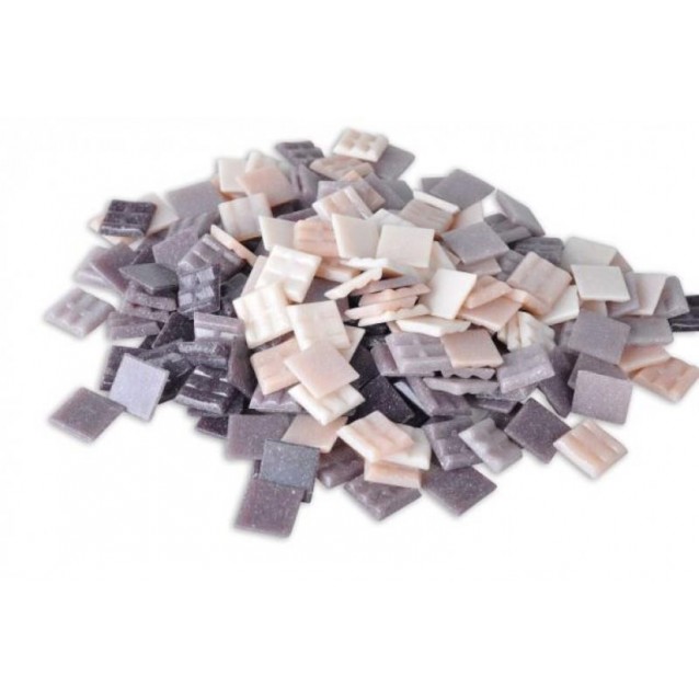 Ψηφίδες Glass Mosaic 10x10x4mm 250gr Μωβ & Ροζ Αποχρώσεις