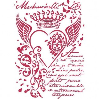 Stamperia Stencil G 21x29,7cm Royal Heart