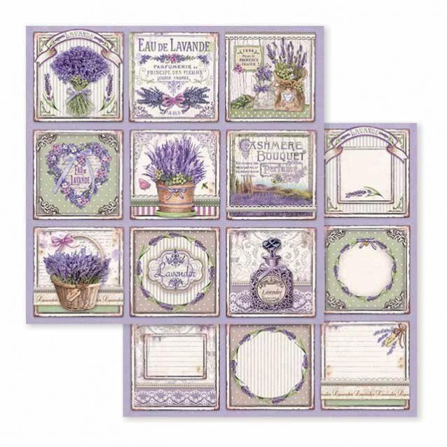 Stamperia Χαρτί Scrapbooking 30,5x30,5cm Διπλής Όψης Provence Cards