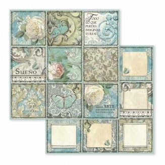 Stamperia Χαρτί Scrapbooking 30,5x30,5cm Διπλής Όψης Azulejo Sueno