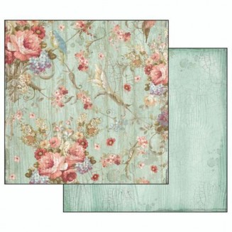 Stamperia Χαρτί Scrapbooking 30,5x30,5cm Διπλής Όψης Liberty Flowers