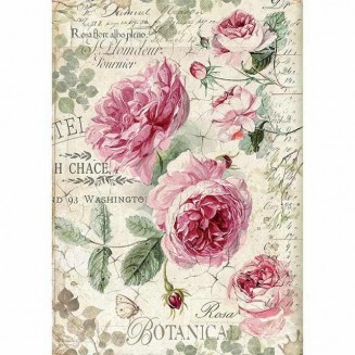 Stamperia Ριζόχαρτο Decoupage A4 (21x29,7cm) Botanic English Roses