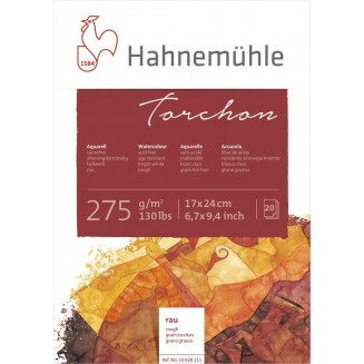 Hahnemuhle Μπλοκ Ακουαρέλας Torchon 20 φύλλων 17x24cm 275gr Rough