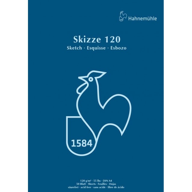 Hahnemuhle Μπλοκ Σχεδίου Skizze 50 Φύλλα A4 (21x29,7cm) 120gr