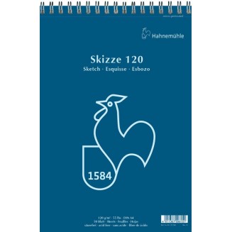 Hahnemuhle Μπλοκ Σχεδίου Σπιράλ Skizze 50 Φύλλα A4 (21x29,7cm) 120gr