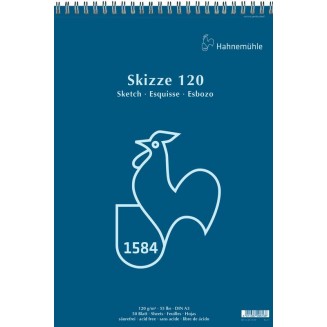 Hahnemuhle Μπλοκ Σχεδίου Σπιράλ Skizze 50 Φύλλα A3 (29,7x42cm) 120gr