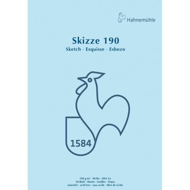 Hahnemuhle Μπλοκ Σχεδίου Skizze 50 Φύλλα A3 (29,7x42cm) 190gr