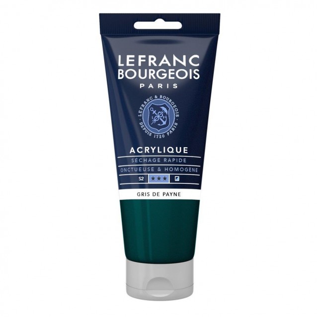 Lefranc & Bourgeois 80ml Fine Acrylic 261 Paynes Grey Serie 2