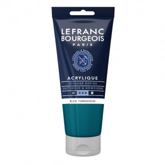 Lefranc & Bourgeois 80ml Fine Acrylic 050 Turquoise Blue Serie 1