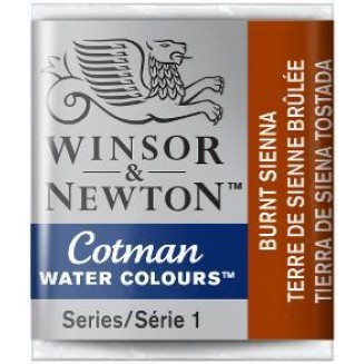 Winsor & Newton Half Pan Ακουαρέλας Cotman 074 Burnt Sienna Series 1