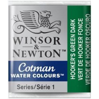 Winsor & Newton Half Pan Ακουαρέλας Cotman 312 Hookers Green Dark Series 1