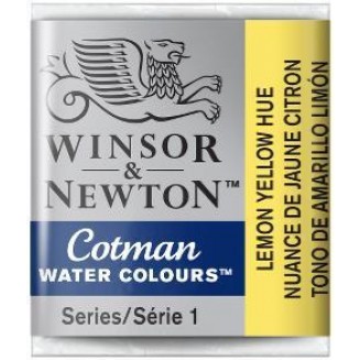 Winsor & Newton Half Pan Ακουαρέλας Cotman 346 Lemon Yellow Hue Series 1