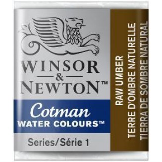 Winsor & Newton Half Pan Ακουαρέλας Cotman 554 Raw Umber Series 1