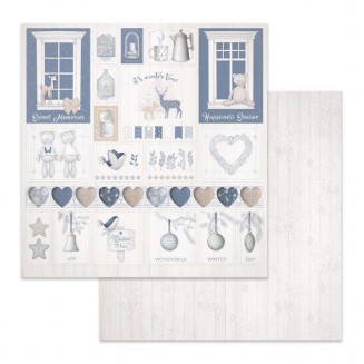 Stamperia Χαρτί Scrapbooking 30,5x30,5cm Διπλής Όψης Decori Natalizi