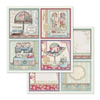 Stamperia Χαρτί Scrapbooking 30,5x30,5cm Διπλής Όψης 4 Frame Decorations