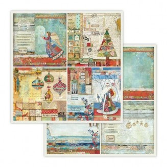 Stamperia Χαρτί Scrapbooking 30,5x30,5cm Διπλής Όψης 4 Frames Christmas