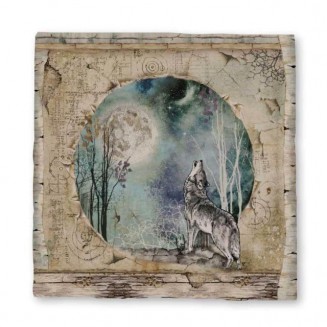 Stamperia Χαρτί Scrapbooking Magna Carta 30x30cm Cosmos Wolf And Moon