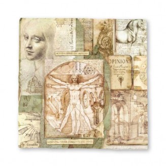 Stamperia Χαρτί Scrapbooking Magna Carta 30x30cm Leonardo