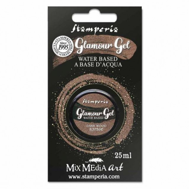 Stamperia 20ml Glamour Gel Dark Wood