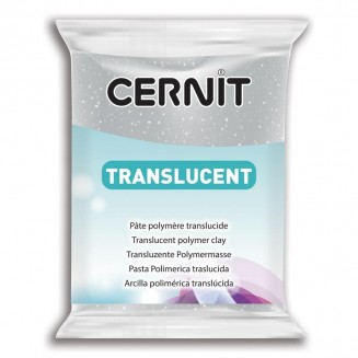 Cernit 56gr Translucent No.080 Ασημί Glitter