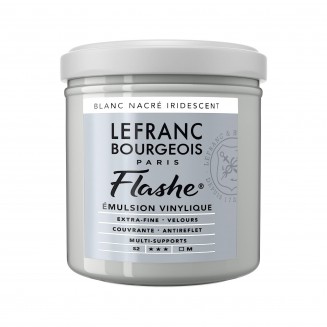 Lefranc & Bourgeois 125ml Flashe Acrylic 827 Series 2 Pearl White Iridescent (Blanc Nacre)