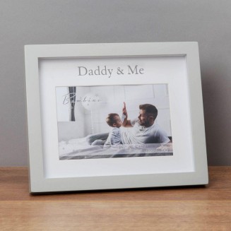 Λευκή Κορνίζα 10x15cm σε Κουτί Δώρου Daddy & Me