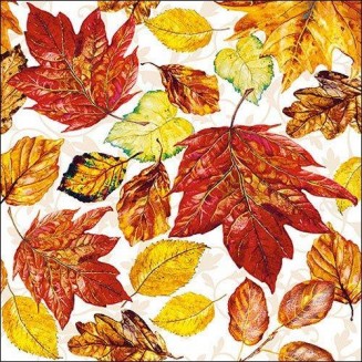 Ambiente 20 Χαρτοπετσέτες 33x33cm 3φύλλες Leaves FSC