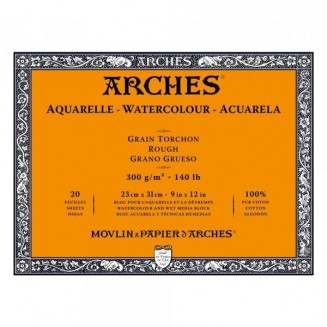 Arches Μπλοκ Ακουαρέλας Rough Grain (Τραχύ) 300gr 23x31cm 20 φύλλων