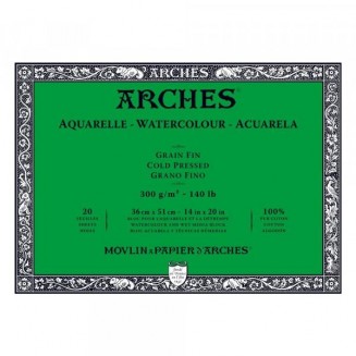 Arches Μπλοκ Ακουαρέλας Cold Pressed (Λεπτόκοκκο) 300gr 36x51cm 20 φύλλων