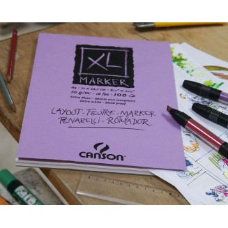 Canson Μπλοκ XL Marker 70gr A4 (21x29,7cm) 100 Φύλλων