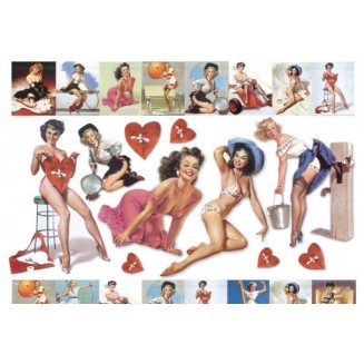 Stamperia Ριζόχαρτο Decoupage 48x33cm Pin Up Girls