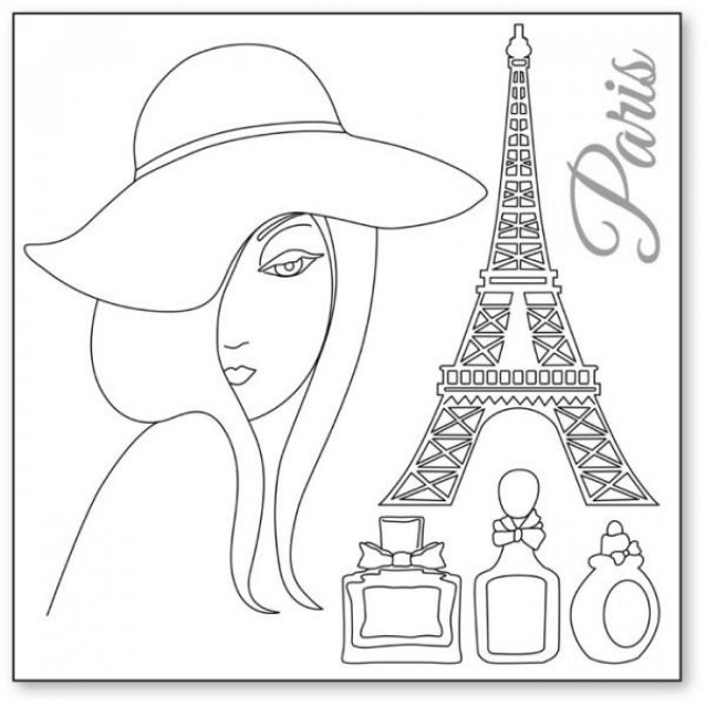 Stamperia Silhouette Art Napkin - Paris