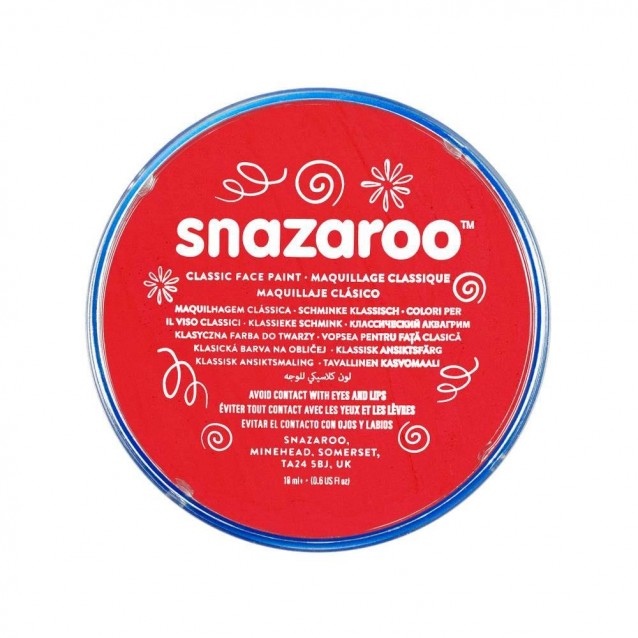 Snazaroo 18ml Κρέμα Face Painting Classic Bright Red