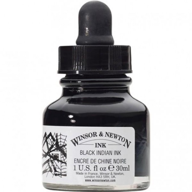 Winsor & Newton 30ml Μαύρη Σινική Μελάνη